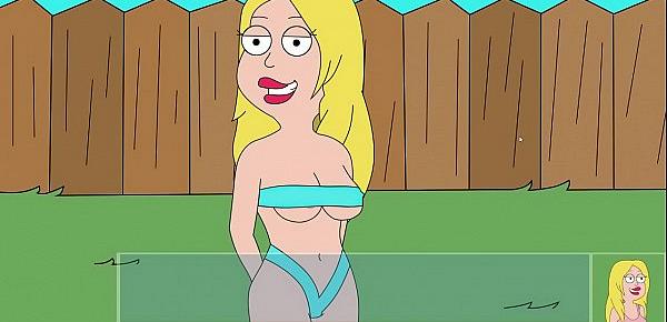  Francine Smith Sunbathing Nude. American Dad